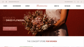 What Flowrette.com website looked like in 2021 (3 years ago)