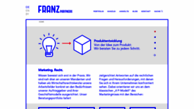 What Franz.de website looked like in 2021 (3 years ago)