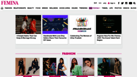 What Femina.in website looked like in 2021 (4 years ago)