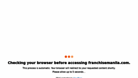 What Franchisemanila.com website looked like in 2021 (3 years ago)