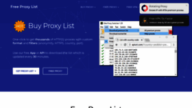 What Free-proxy-list.net website looked like in 2021 (3 years ago)