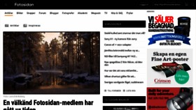 What Fotosidan.se website looked like in 2021 (3 years ago)