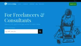 What Freelancermap.com website looked like in 2021 (3 years ago)