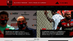 What Flamengo.com.br website looked like in 2021 (3 years ago)