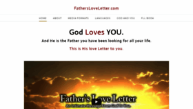 What Fathersloveletter.com website looked like in 2021 (3 years ago)