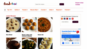 What Foodviva.com website looked like in 2021 (3 years ago)