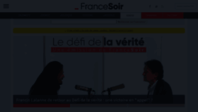 What Francesoir.fr website looked like in 2021 (3 years ago)