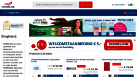 What Farmaline.nl website looked like in 2021 (3 years ago)