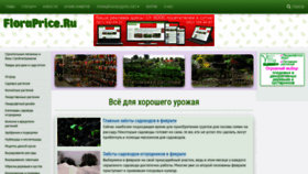 What Floraprice.ru website looked like in 2021 (3 years ago)