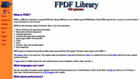 What Fpdf.org website looked like in 2021 (3 years ago)