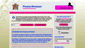 What France-artisanat.fr website looked like in 2021 (3 years ago)