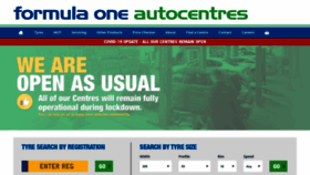 What F1autocentres.co.uk website looked like in 2021 (3 years ago)