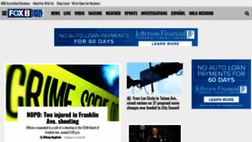 What Fox8live.com website looked like in 2021 (4 years ago)