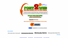 What Font2web.com website looked like in 2021 (3 years ago)
