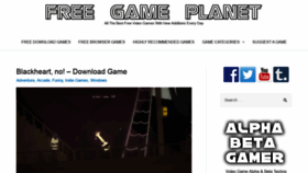 What Freegameplanet.com website looked like in 2021 (3 years ago)
