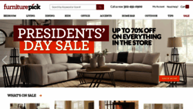 What Furniturepick.com website looked like in 2021 (3 years ago)