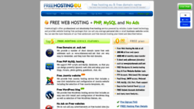 What Freehostingeu.com website looked like in 2021 (3 years ago)