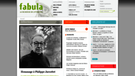 What Fabula.org website looked like in 2021 (3 years ago)