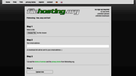 What Filehosting.org website looked like in 2021 (3 years ago)