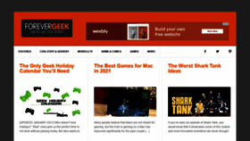 What Forevergeek.com website looked like in 2021 (3 years ago)