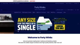 What Fortywinks.com.au website looked like in 2021 (3 years ago)