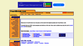 What Freevbcode.com website looked like in 2021 (3 years ago)