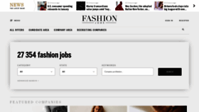 What Fashionjobs.com website looked like in 2021 (3 years ago)