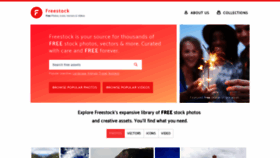 What Freestock.com website looked like in 2021 (3 years ago)