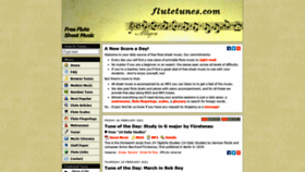 What Flutetunes.com website looked like in 2021 (3 years ago)