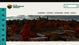 What Fayetteville-ar.gov website looked like in 2021 (3 years ago)
