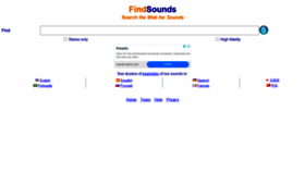 What Findsounds.com website looked like in 2021 (3 years ago)