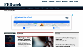 What Fedweek.com website looked like in 2021 (3 years ago)
