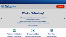 What Flutracking.net website looked like in 2021 (3 years ago)