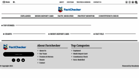 What Factchecker.in website looked like in 2021 (3 years ago)