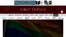 What Firstthings.com website looked like in 2021 (3 years ago)