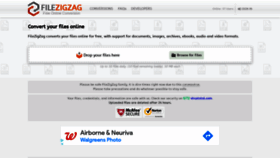 What Filezigzag.com website looked like in 2021 (3 years ago)