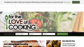 What Fortheloveofcooking.net website looked like in 2021 (3 years ago)