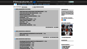 What Filmvacatures.nl website looked like in 2021 (3 years ago)