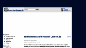 What Frustfrei-lernen.de website looked like in 2021 (3 years ago)