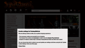 What Fantasywelt.de website looked like in 2021 (3 years ago)