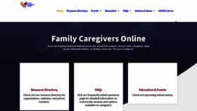 What Familycaregiversonline.net website looked like in 2021 (3 years ago)
