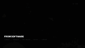 What Fromsoftware.jp website looked like in 2021 (4 years ago)