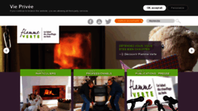 What Flammeverte.org website looked like in 2021 (3 years ago)