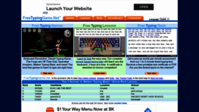 What Freetypinggame.net website looked like in 2021 (3 years ago)