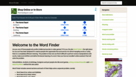 What Findwords.info website looked like in 2021 (3 years ago)