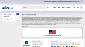 What Fx-list.com website looked like in 2021 (3 years ago)
