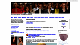 What Fashionindustrynetwork.com website looked like in 2021 (3 years ago)