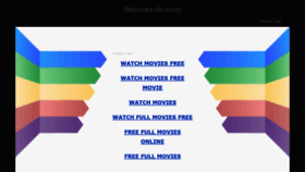What Fmoviesub.com website looked like in 2021 (3 years ago)