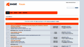 What Forum.avast.com website looked like in 2021 (3 years ago)