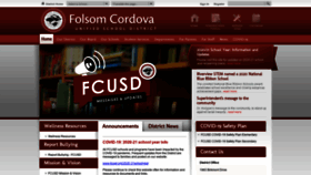What Fcusd.org website looked like in 2021 (3 years ago)